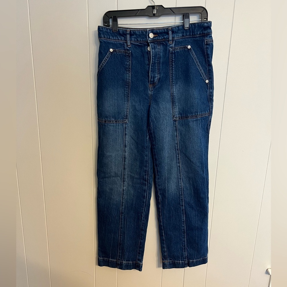 Loft jeans button fly the straight size 28–6